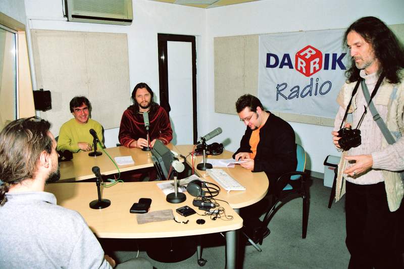 Wissarion bei einer Radiosendung (Bulgarien 2004)